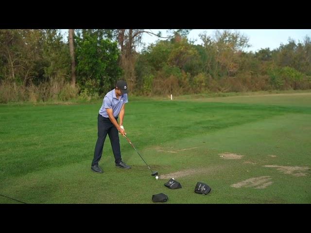 Tiger Woods' range session prior to PNC Championship