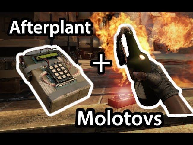 5 Afterplant Molotovs on Mirage | A & B Site | 2017