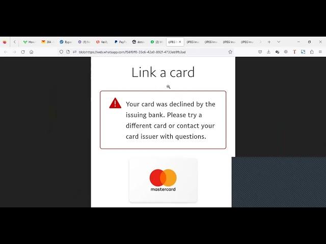 Card was declined PayPal how to Fix