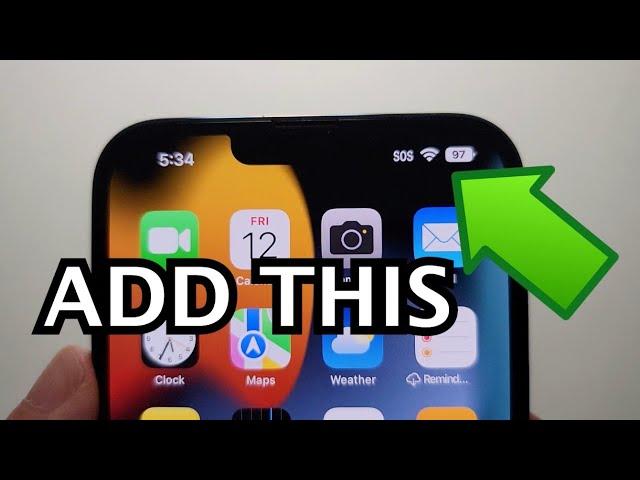 FINALLY! How to Turn On Battery Percentage for iPhone 13, 12, 11 Pro, XS, X on iOS 16