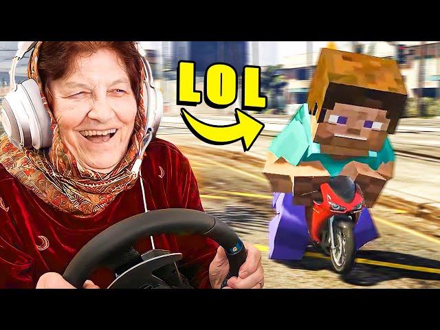 MY BABUSHKA PLAYS THE FUNNIEST GTA 5 MODS! 