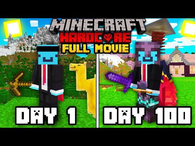 100 Days in Minecraft Hardcore... THE MOVIE!