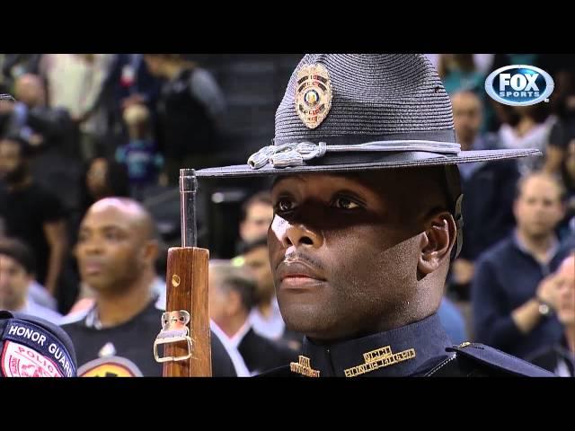 Bryan Mayer sings National Anthem @ Charlotte Hornets Time Warner Cable Arena via Fox Sports