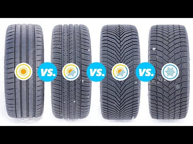 Michelin Pilot Sport 4S vs PIlot Sport AllSeason 4 vs CrossClimate 2 vs X-Ice Snow! Tested and Rated