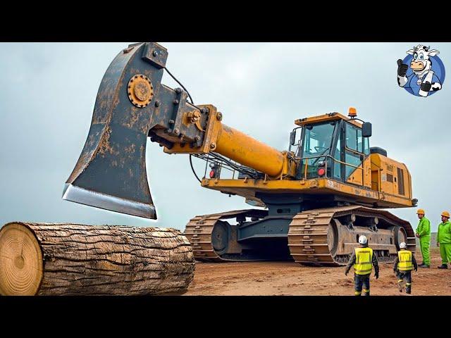 Extreme Dangerous Fastest Big Chainsaw Cutting Tree Machines | Agriculture Technology