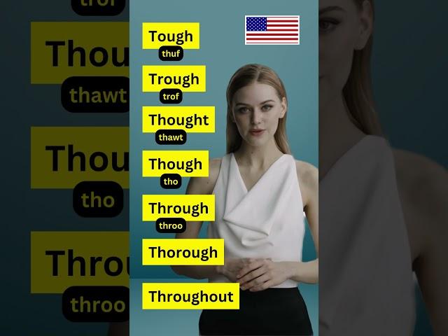 Tough, Trough, Thought, Though, Through, Thorough, Throughout | English Pronunciation