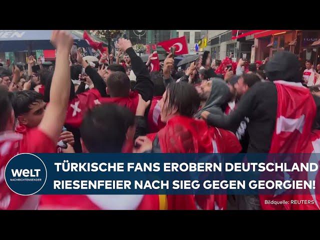 EURO 2024: German Streets in Chaos as Turkish Fans Celebrate 3:1 Victory Like It's the Final!