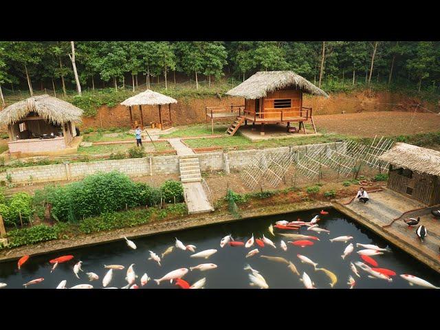 TIMELAPSE: 180 days Build a farm in the Forest P9 (Build a house, Garden, Build a pond, Stock fish)