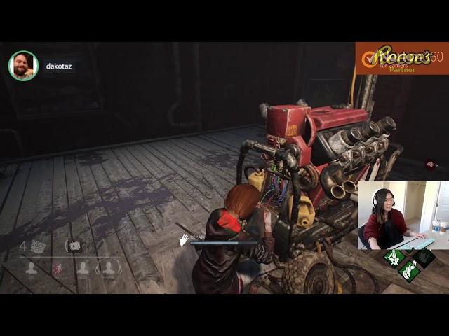 DK scared Hafu in Dead by Daylight