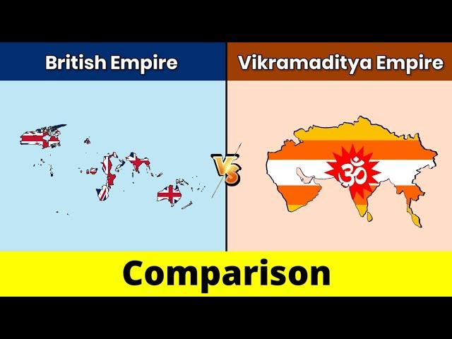 British Empire vs Vikramaditya Empire | Vikramaditya Empire vs British Empire | Comparison|Data Duck