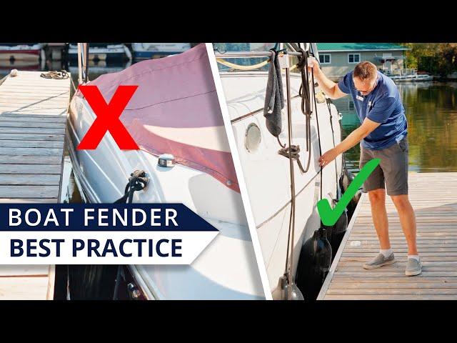 How to Use Boat Fenders