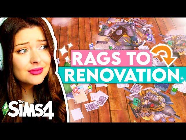 Fixing Up This DISASTER House... But I Start With $0??? Sims 4 Rags to Renovation Challenge