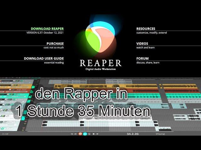 Den Cockos Reaper in 1 Stunde 35 Minuten DAW-Program vs Cubase, ProTools, Logic, Ableton, Studio One