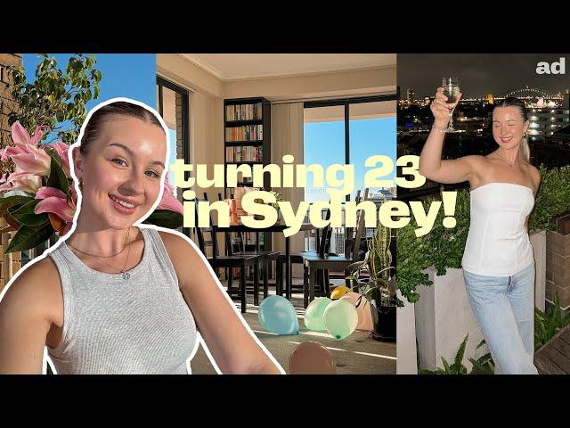 SETTLING INTO SYDNEY | celebrating my 23rd birthday!  girls night, surprises & self care ad