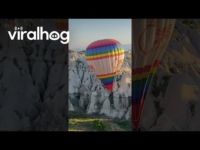 Hot Air Balloon Crashes in Cappadocia, Turkey || ViralHog