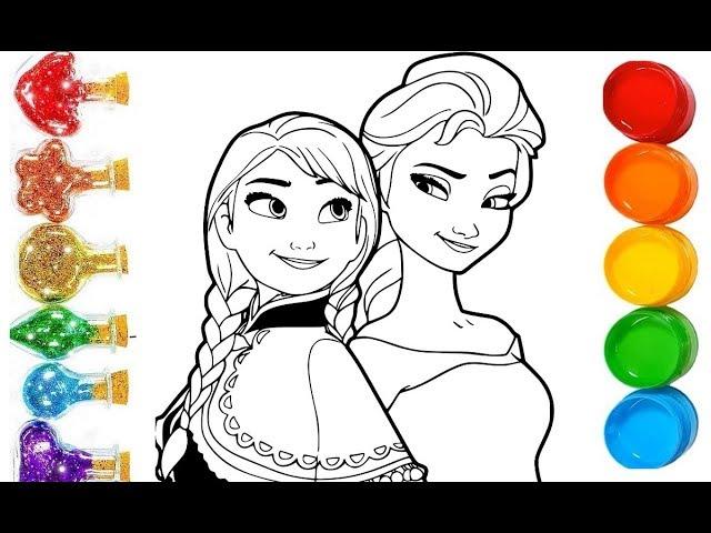 DESSINER ELSA REINE DES NEIGES COLORIAGE Dessin et coloriage - Taga Tv