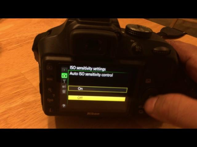 How to change ISO on Nikon D3400