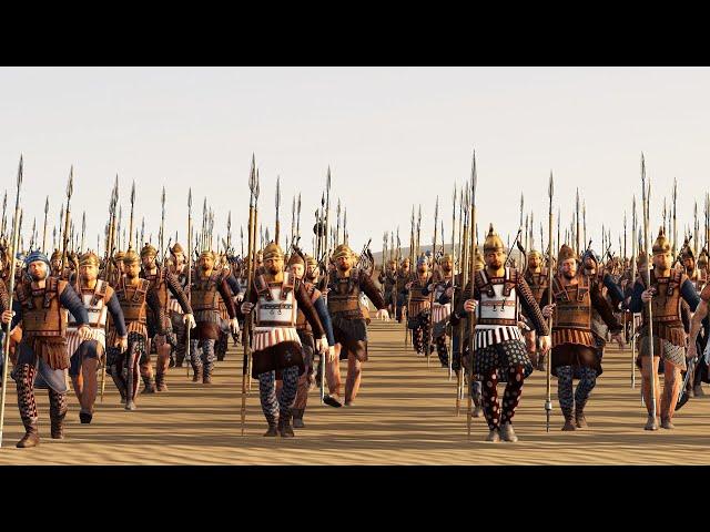 4,800 Painted One Vs 4,800 Cimmerian Noble Infantry | Total War Rome 2