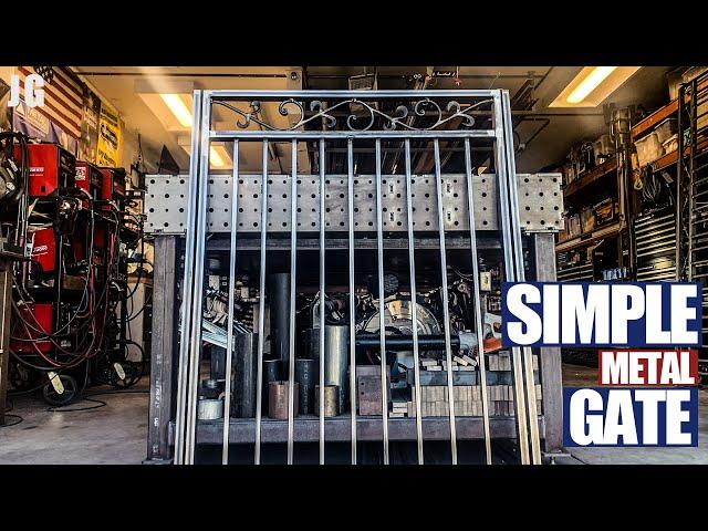 Simple Metal Gate Build | JIMBO'S GARAGE