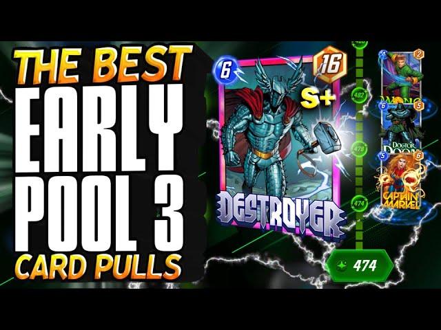 Top 20 BEST Cards to Pull EARLY in Pool 3 That Give A HUGE Advantage! | Marvel Snap