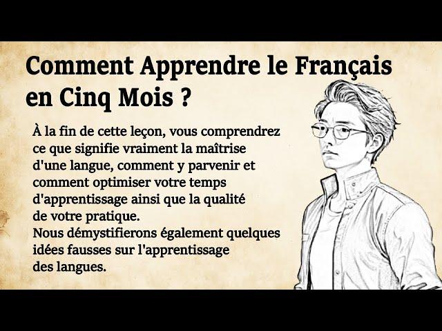 How to improve French in five months | Learn French Easily with a Simple Story (A1-A2)