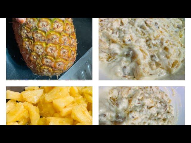 Easy Pineapple Soufflé | Quick pineapple dessert | shen diaries
