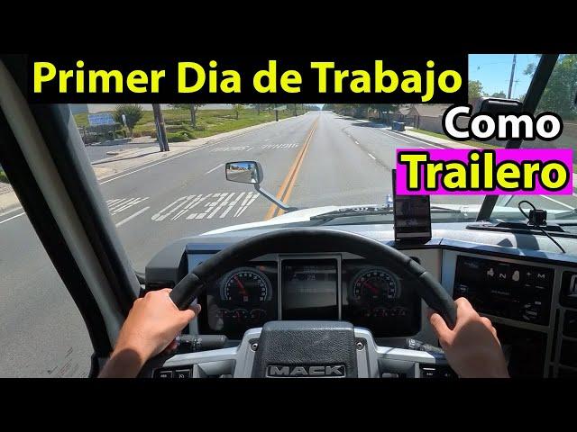 mi PRIMER DIA de trabajo como trailero en estados unidos primer dia TRABAJANDO en USA de chofer