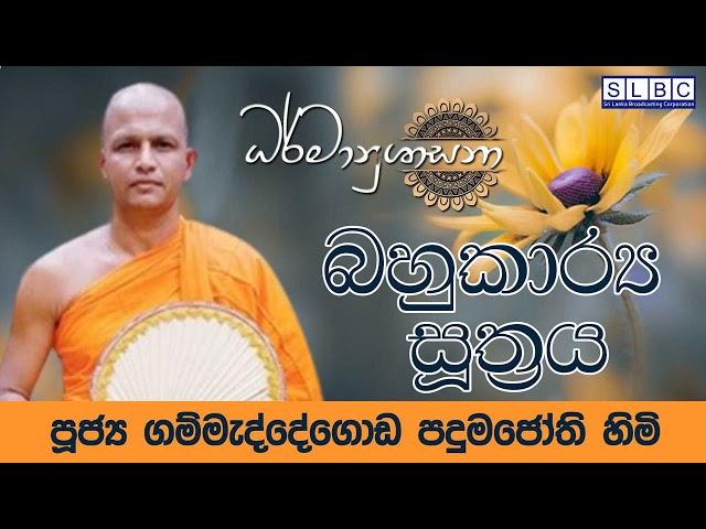 2024 SEP 01 | 08 00 PM | බහුකාර්‍ය සූත්‍රය | පූජ්‍ය ගම්මැද්දේගොඩ පදුමජෝති හිමි