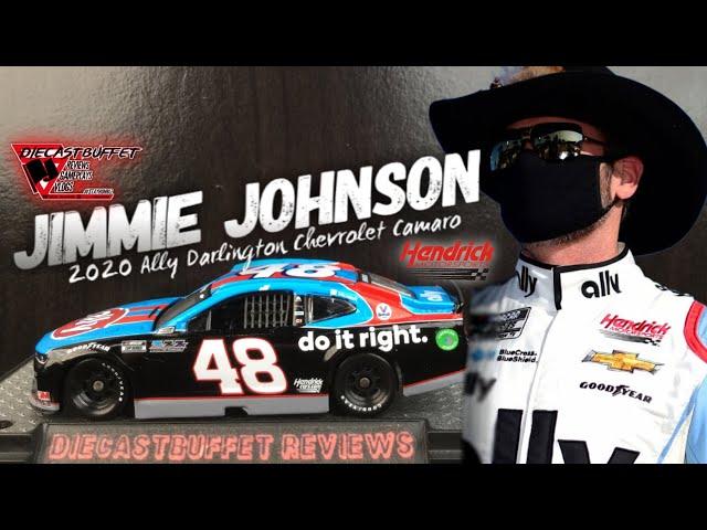 2020 JIMMIE JOHNSON DARLINGTON THROWBACK CHEVROLET CAMARO DIECASTBUFFET REVIEWS NASCAR DIECAST 1/64