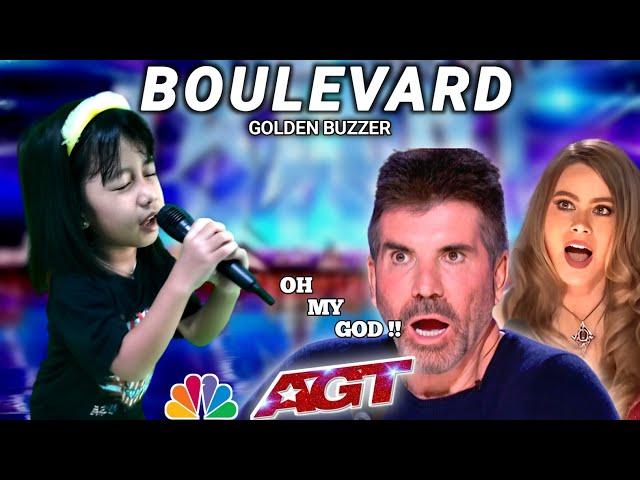 Golden Buzzer | Cute Filipino Baby sing a song Boulevard with extraordinary voice in the world