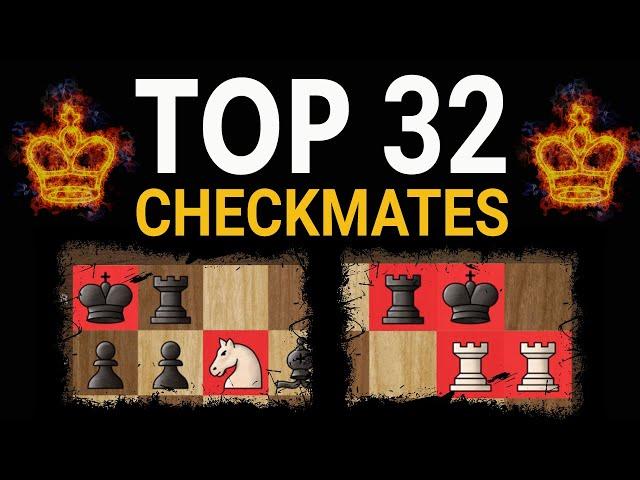 Top 32 Checkmates You Must Know | Basic Mating Patterns, Chess Tactics, Moves & Ideas to Win