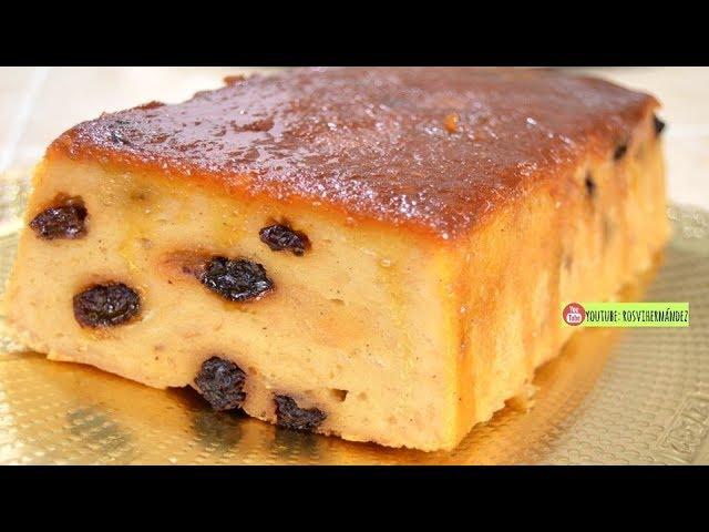 BUDIN DE PAN O PUDIN SIN HORNO super FACIL| ROSVI HERNANDEZ