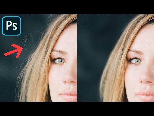 How to Remove Stray Flyaway Hairs in Photoshop