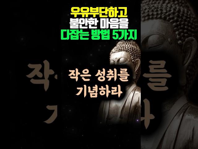 불안하고 우유부단한 마음을 다잡는 방법 5가지 #명언 #오디오북 #조언 #철학 #석가모니 #격언 #독경