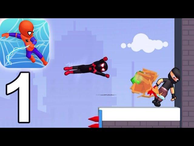 Web Master: Stickman Superhero Gameplay Walkthrough Part 1 (iOS Android)