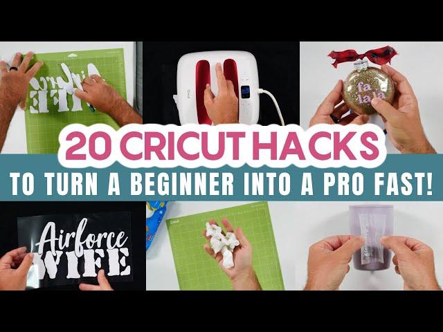  20 CRICUT HACKS TO TURN A BEGINNER INTO A PRO FAST! 