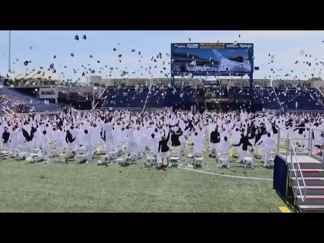 US Navy Academy graduation in Annapolis