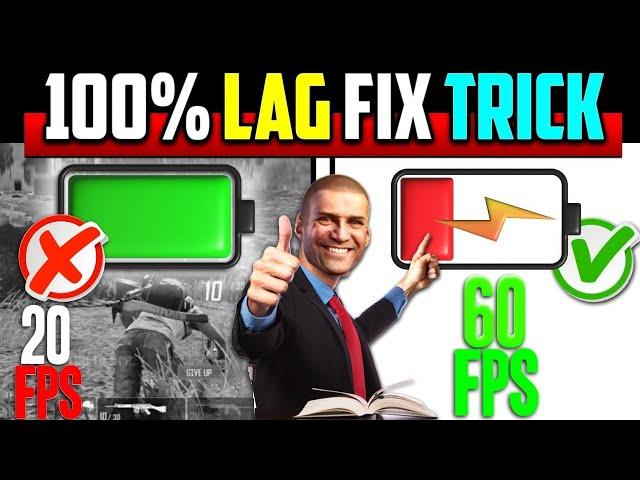 How To Fix LAG in BGMI | 100% WORK lag fix Tricks 60 FPS in Low End Device