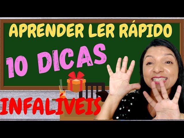 10 DICAS INFALÍVEIS PARA ACELERAR A LEITURA DOS ALUNOS