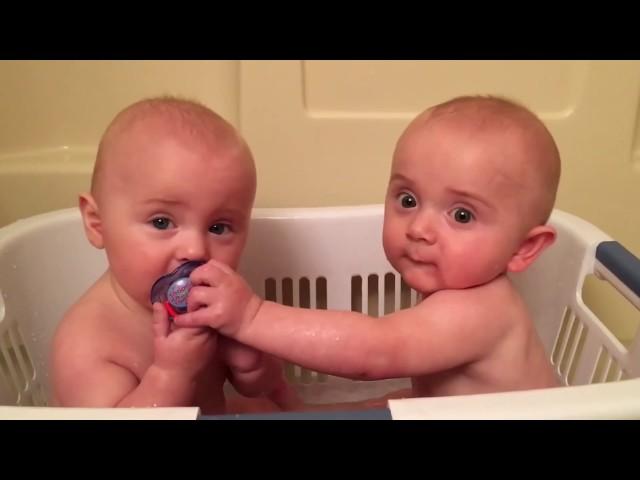 Twins Share A Pacifier | Cutest Moments | KYOOT