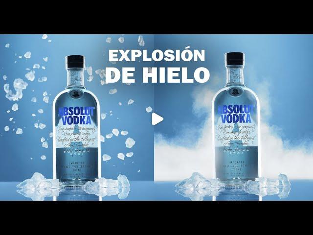 Fotografía de producto: ¡Explosión de hielo!