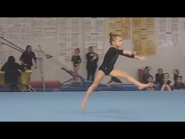 2024 Our granddaughter Leah's gymnastics performance.