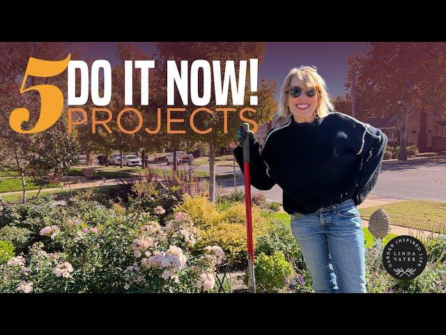 Tackle these 5 DO IT NOW! Garden Projects