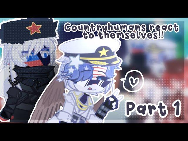 (1/2) Countryhumans react to themselves || Gacha Life 2 || @spacylunary