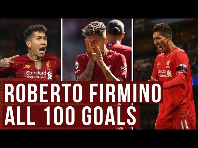 ROBERTO FIRMINO | All 100 goals for Liverpool... so far! | Great goals, iconic celebrations!