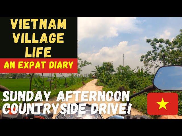 Sunday Afternoon Drive in the Vietnam Countryside | Vietnam Village Life