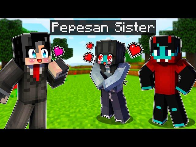 I Spent 24 Hours with Pepesan's Sister in Minecraft! (Tagalog)