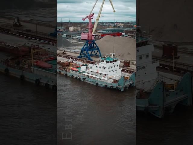 Буксир-толкач «ОТ-2047» #россия #нижневартовск #красота #навигация #сибирь #река #теплоход #север