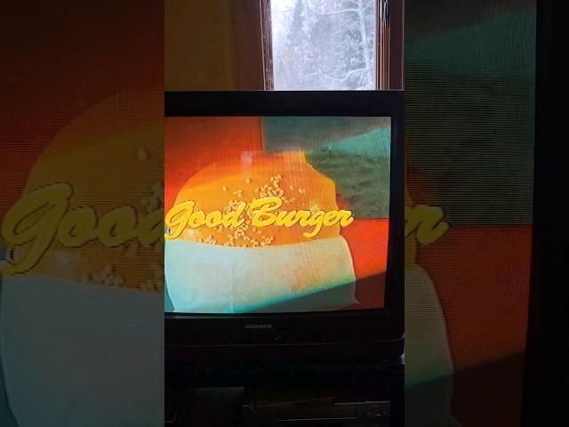 Eating the Arby's Good Burger while watching Good Burger on VHS #shorts #goodburger #vhstapes #asmr