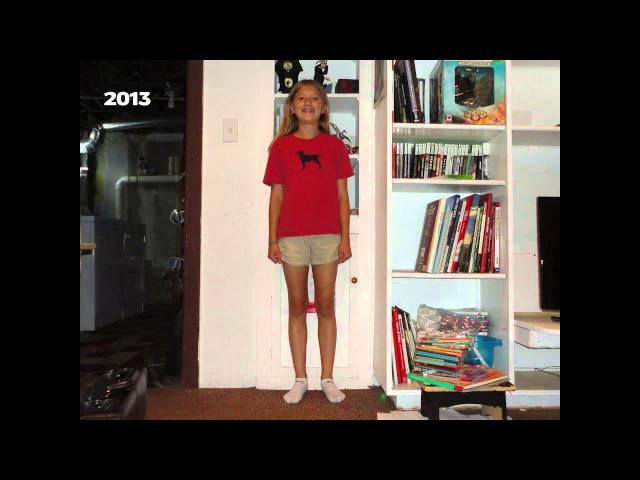 Time-lapse of growing up over 14 years